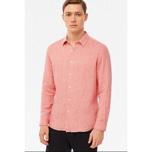 Country Road Linen Shirt Men’s L Button Up Long Sleeve  Casual  Australia